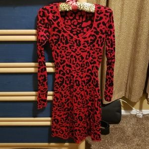 Red Leopard Dress